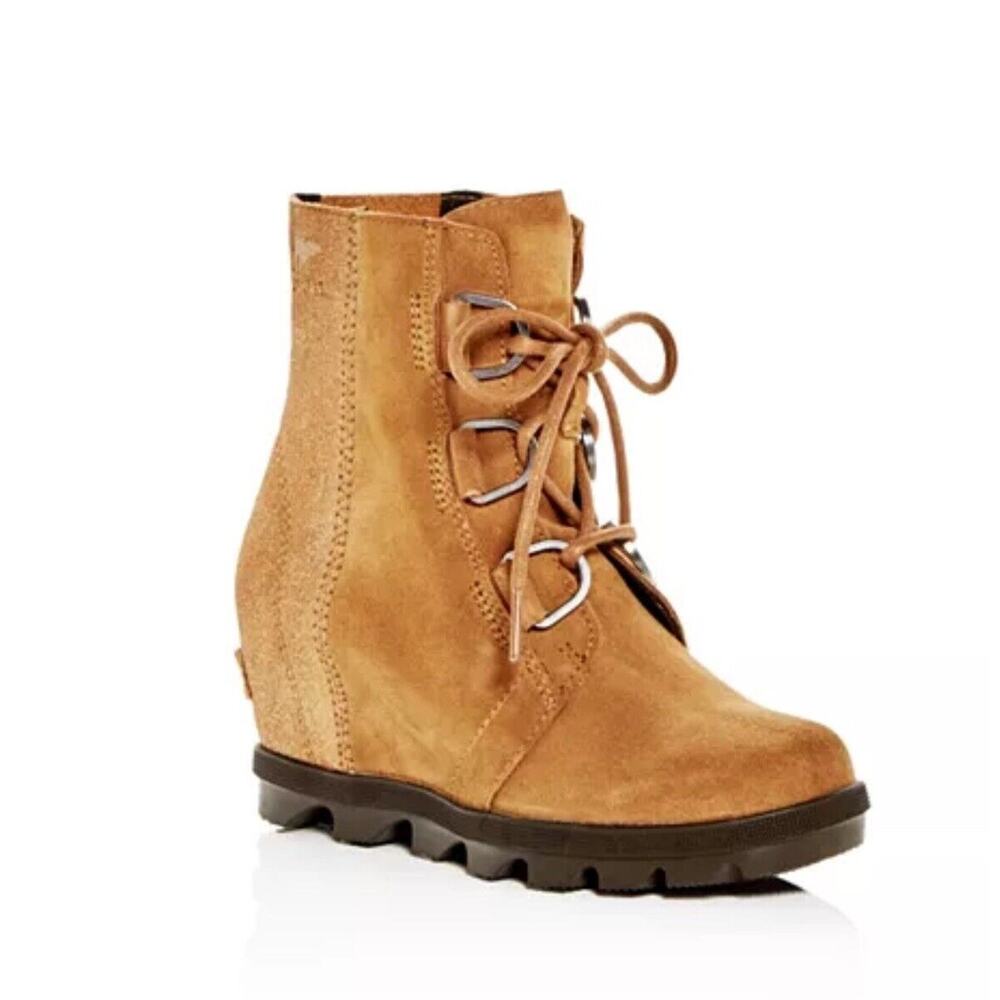 Girls' Joan of Arctic Wedge II Waterproof Suede Boots Size 1